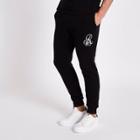 River Island Mens Muscle Fit R95 Embroidered Joggers