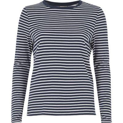 River Island Womens Stripe Tie Side Top