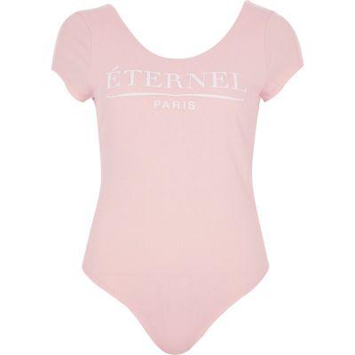 River Island Womens Petite Rib 'eternel' Bodysuit