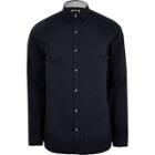 River Island Mens Slim Fit Long Sleeve Twill Shirt