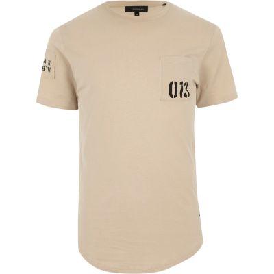 River Island Mens Only And Sons Printed Pocket T-shirt