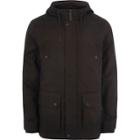 River Island Mens Big And Tall Hooded Fleece Lined Jacket