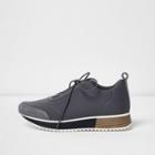 River Island Womens Lace-up Scuba Runner Trainers