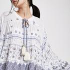 River Island Womens Jewel Embellished Smock Top
