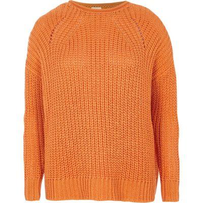 River Island Womens Rolled Crew Neck Fisherman Jumper