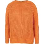 River Island Womens Rolled Crew Neck Fisherman Jumper