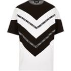 River Island Menswhite Jaded Chevron Stripe T-shirt