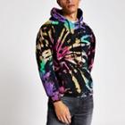 River Island Mens Tie Dye Long Sleeve Hoodie
