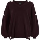 River Island Womens Knit Cut Out Sweater