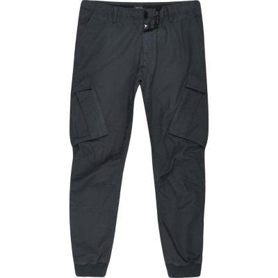 River Island Mens Big And Tall Cargo Tapered Pants