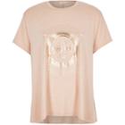 River Island Womens Metallic Print Swing T-shirt