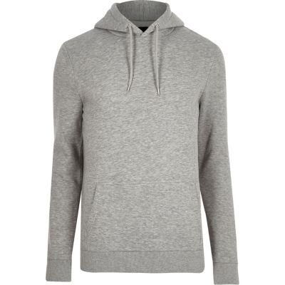 River Island Mens Marl Slim Fit Hoodie