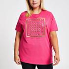 River Island Womens Plus 'l'amour' Embellished T-shirt