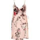 River Island Womens Floral Print Wrap Cami Mini Dress