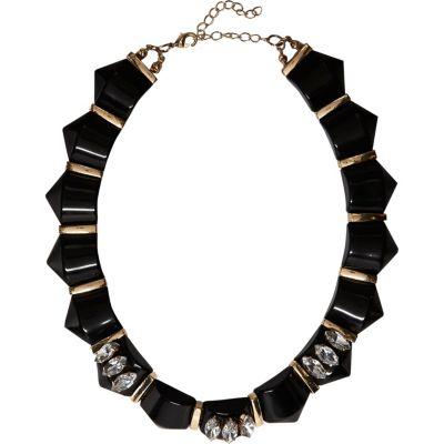 River Island Womens Gold Tone And Gemstone Necklace