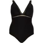 River Island Womens Plus Mesh Swimsuit