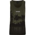 River Island Mens Burnout 'paradise' Palm Print Vest