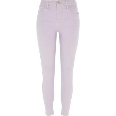 River Island Womens Amelie Frayed Super Skinny Jeans