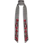 River Island Womens Floral Gingham Skinny Scarf