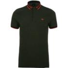 River Island Mens Muscle Fit Wasp Embroidered Polo Shirt