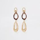 River Island Womens Gold Color Resin Large Drop Down Earrings