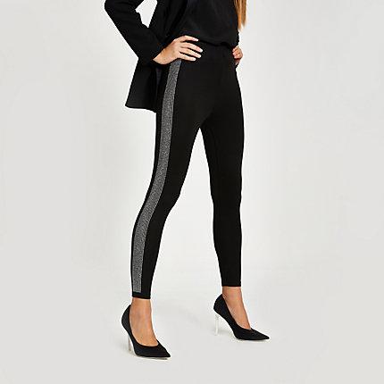 River Island Womens Diamante Side Leggings