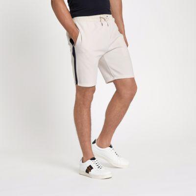 River Island Mens Side Tape Slim Fit Shorts