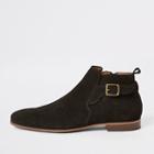 River Island Mens Suede Buckle Chelsea Boot