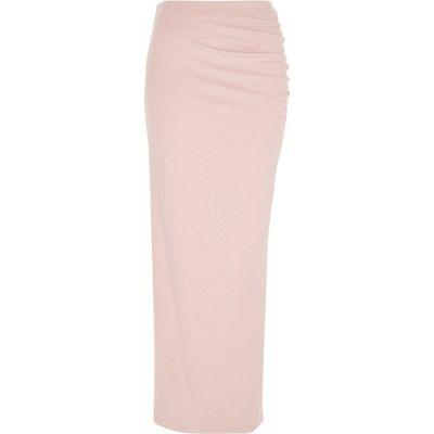 River Island Womens Ruched Side Maxi Bodycon Skirt