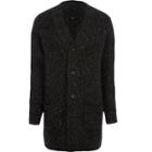 River Island Mens Long Sleeve Longline Knit Cardigan