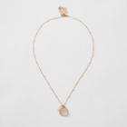 River Island Womens Gold Color Cowry Shell Cluster Necklace