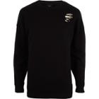 River Island Mens Ripped Oversized Sweatshirt