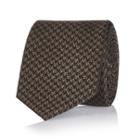 River Island Mensbrown Houndstooth Tie
