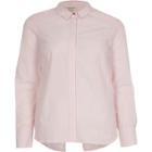 River Island Womens Petite Pinstripe Bow Back Shirt