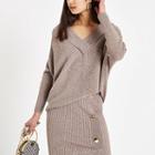 River Island Womens V Neck Long Sleeve Sweater