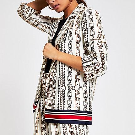 River Island Womens Chain Print Soft Blazer