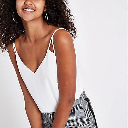 River Island Womens White Loose Cami Top
