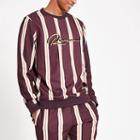 River Island Mens Stripe Slim Fit Sweatshirt