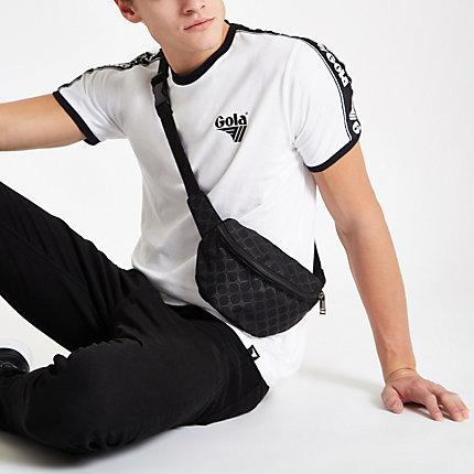 River Island Mens Gola White Tipped Crew Neck T-shirt