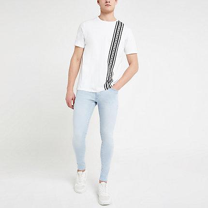 River Island Mens Ollie Spray On Skinny Stretch Jeans