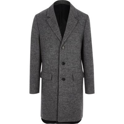 River Island Mens Smart Tailored Overcoat