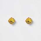 River Island Womens Gold Tone Diamante Pave Earrings