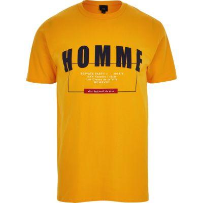 River Island Mens 'homme' Short Sleeve T-shirt