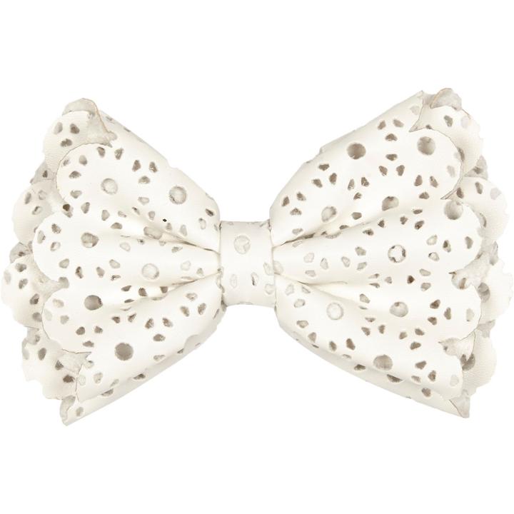 River Island Girls White Laser Cut Hair Bow