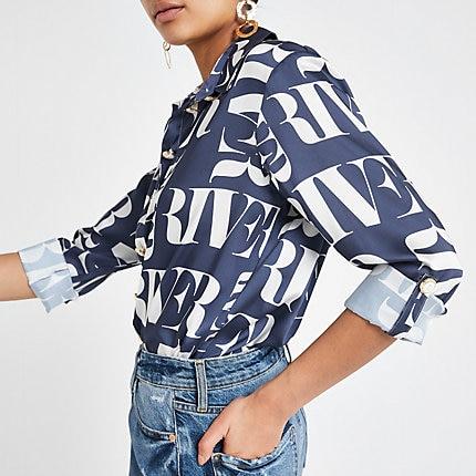 River Island Womens Ri Print Shirt