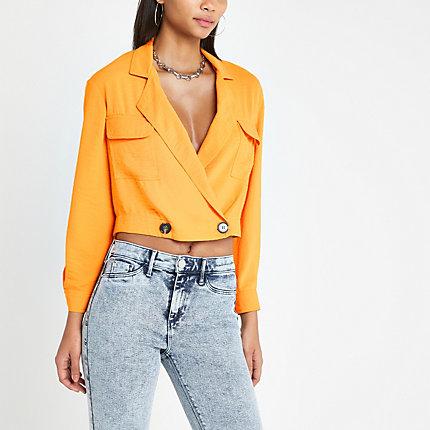 River Island Womens Crop Utility Shacket