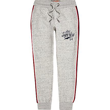 River Island Mens Superdry Applique Joggers