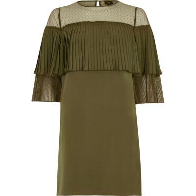 River Island Womens Pleated Frill Swing Dress
