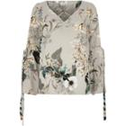 River Island Womens Floral Print Cross Front Top