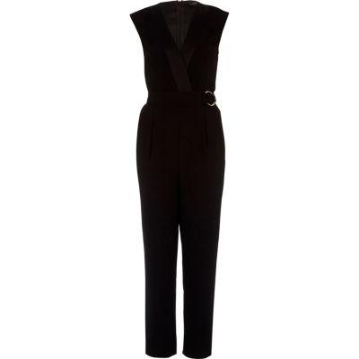 River Island Womens Cap Sleeve Tapered Jumpsuit